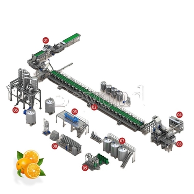 3 In1 Automatic Citrus Fruit Juice Processing Machine
